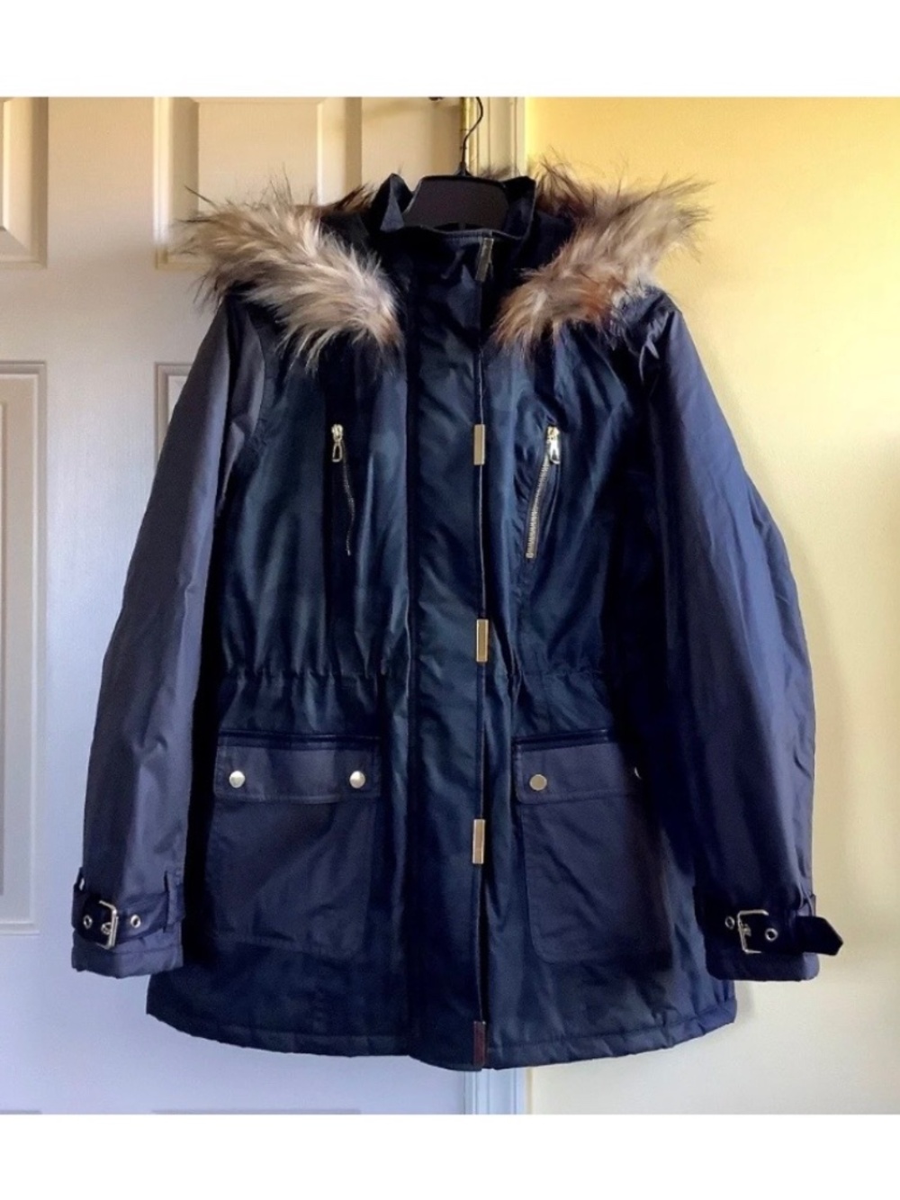GILI Camo Hooded Anorak Jacket Olive Size 14